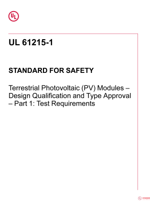 UL 61215-1 PDF UL 61215-1 PDF